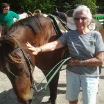  My eldest lady rider at 83. She easily got up on Dulci and did a great job riding.