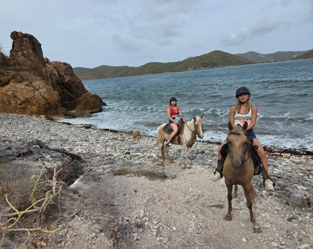 Horseback trail ride on St. John